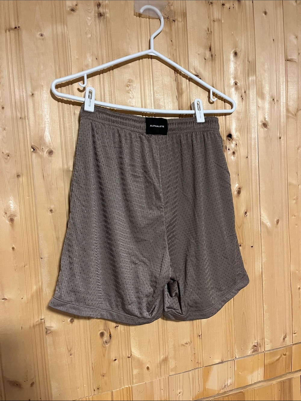Alphalete Brown Mesh Athletic Shorts